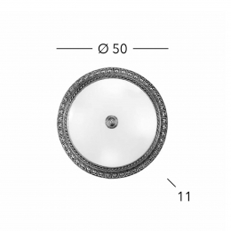 KolarzMiladyplafondlamp50cmantiekmessingkleur