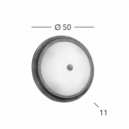 KolarzMilordplafondlamp50cmantiekmessingkleur