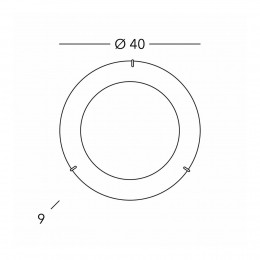 austroluxKolarzMoonplafondlamp40cmwit24karaatverguld