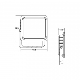 BRUMBERGNeoMidiLEDschijnwerperbreedte233cm3000K