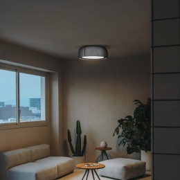 LEDS-C4LEDplafondlampGonggrijs3000K612cm