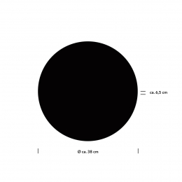 HELLAaronLEDwandlamp38cmzwartCCTafstandsbediening