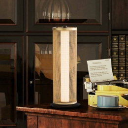 SearchlightThreadLEDtafellampgoudkleurigdimbaarin3stappenstaal