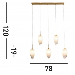 SearchlightRockyhanglamp5-lampslangmessingkleurigstaalglas