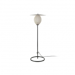 GubiSatellitebuitenvloerlampIP65zwartcrmewit