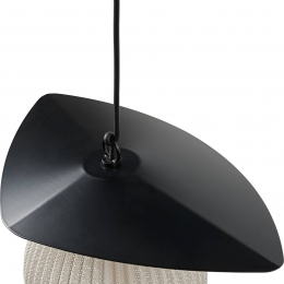 GubiSatellitebuitenhanglamp45x27cmzwartcrmewit