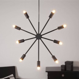 STARTRADINGDecoratiesterPixvanmetaal9-lampszwart