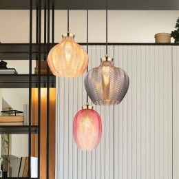 GloboHanglampJessica45cmkleurrijk3-lampsglas