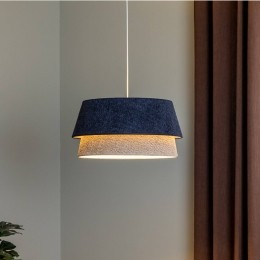 EulunaHanglampBoucle50cmblauwgrijs