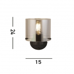 SearchlightWandlampZwedenzwartrookgrijs1-lampstaalglas