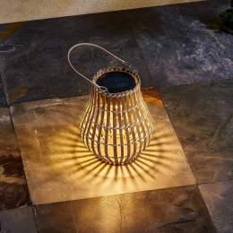 LindbyLEDterraslampAmariabamboe18cm