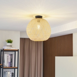 LindbyplafondlampDabilabamboe35cmE27