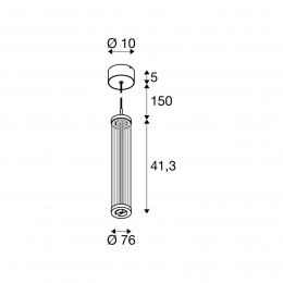 SLVLEDhanglampQuimerakoperkleurig8cmCCT