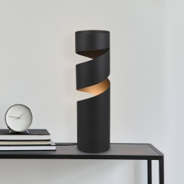 TrioLightingStreamtafellampzwarthoogte35cmmetaalGU10