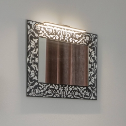 MCJLEDspiegellampTrigaIP44zwart40cm3000K