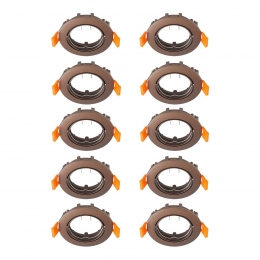 PriosplafondinbouwlampFiburbronszink82cm10stuks