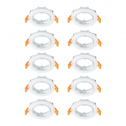 PriosplafondinbouwlampFiburwitzink82cm10stuks