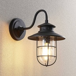 LindbybuitenwandlampKyanhoogte32cmzwartIP44E27