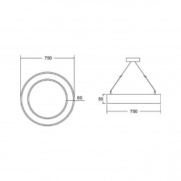 BRUMBERGBiroCirkelring5direct75cmaanuitwit830