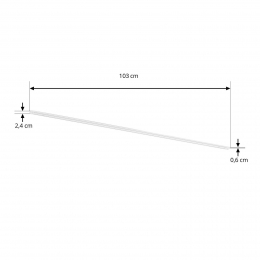 LindbystroomrailLumarowitaluminiumlengte103cm