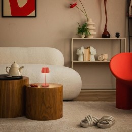 BrilonerLEDtafellampBrilounpluggedRiffle20cmoranje