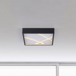 JUSTLIGHTGmbHJUSTLIGHTLEDplafondlampMikado30x30cmzwart