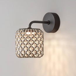 BoverNansALEDbuitenwandlampbruin167cm