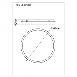 GloboLEDplafondlampDella40cmdonkergrijsmetaal