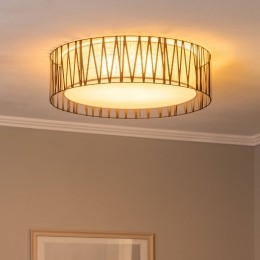 TKLightingPlafondlampHarmonyzwartNaturJute72cm