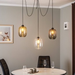 TKLightingHanglampElioglasbruinheldergrijs3-lampsdecentraal
