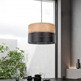 TKLightingNicolhanglampzwarthout-effect50cm1-lamp3xE27