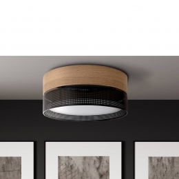 TKLightingNicolplafondlampzwarthoutlook50cm4xE27