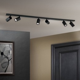 ORIONPlafondspotSean6-lampszwart