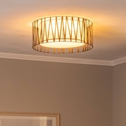 TKLightingPlafondlampHarmonyzwartNaturJute50cm