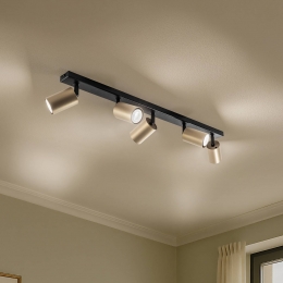 SIGMAPlafondspotZoom5-lampszwartgoud