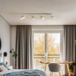 SIGMAPlafondspotZoom4-lampswitmetaalGU10