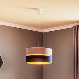 DuollaHanglampDuomarineblauwgrijsgoud40cm1-lichts