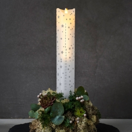 SiriusLEDkaarsSaraCalendarwitromantischhoogte29cm