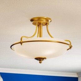 QUOIZELPlafondlampGriffinmetafstandmessing42cm