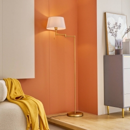 LindbyIsmenevloerlampmetzwenkbarearm