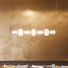 Eko-LightLEDhanglampCaroglastransparantopaallengte110cm