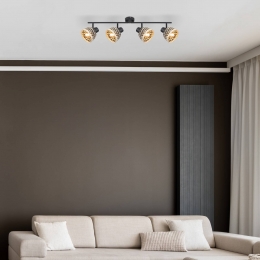 GloboPlafondlampCollybamboevlechtwerk4-lamps