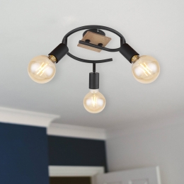 GloboPlafondlampMarthamethoutspiraal3-lamps