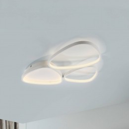 JUSTLIGHTPebblesplafondlampwitdimbaar