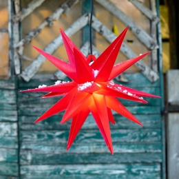 STERNTALERDecoratie-sterbuiten18-punten40cmrood