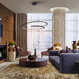 SchullerValenciaLusvormigehanglampzwartMetaalaluminium97cm