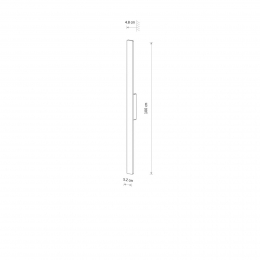 NowodvorskiLightingLEDwandlampDemiMzandaluminiumhoogte100cmIP54