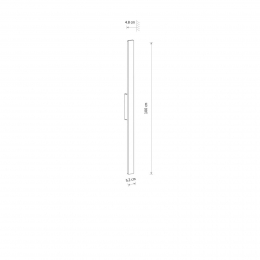 NowodvorskiLightingLEDwandlampDemiMbaksteenroodaluminiumhoogte100cmIP54