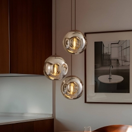 LindbyhanglampValentinaE2749cmrookgrijsglas