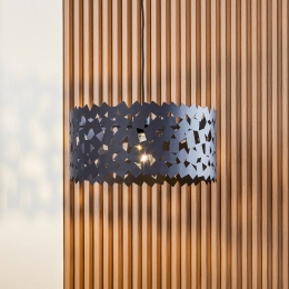 LucandehanglampAeloriazwart45cmijzerE27